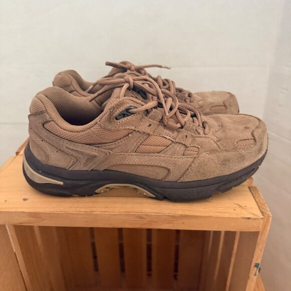 Vionic Size 11 Brown Suede Leather Low Top Performance Comfort Walking Shoes - Picture 5 of 16